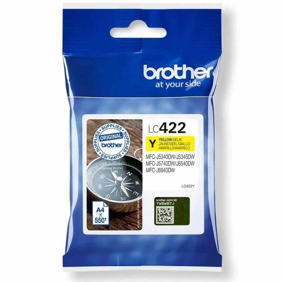 מיכל דיו LC422Y Brother- צהוב